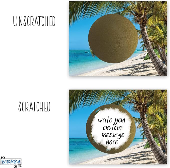 My Scratch Offs 20 Pack Tropical Beach Make Your Own DIY Scratch Off Tickets - Image 4