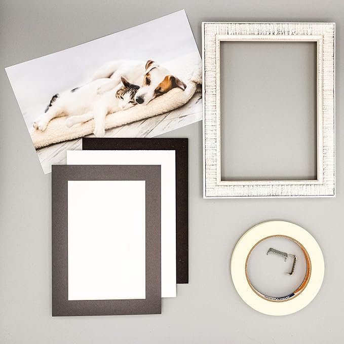 11x14 Mat for 8.5x11 Photo - Precut Charcoal Picture Matboard for Frames Measuring 11 x 14 Inches - Bevel Cut Matte to Display Art Measuring 8.5 x 11 Inches - Acid Free Pack of 25 MATS