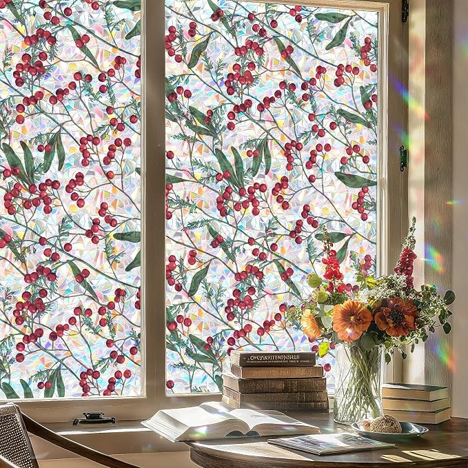 ADD.HERES Window Privacy Film, Stained Glass Decorative Static Cling, Removable by ADDHERES