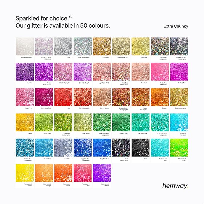 Hemway Polyurethane & Epoxy Resin Glitter 100g / 3.5oz Metallic Crystal Flake Additive for Flooring Jewelry Tumblers Glass Pigment - Extra Chunky (1/24" 0.040" 1mm) - Red