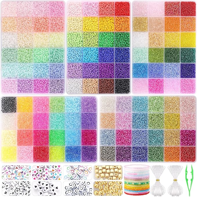 Funtopia 34000pcs+ 3mm Seed Beads by Funtopia