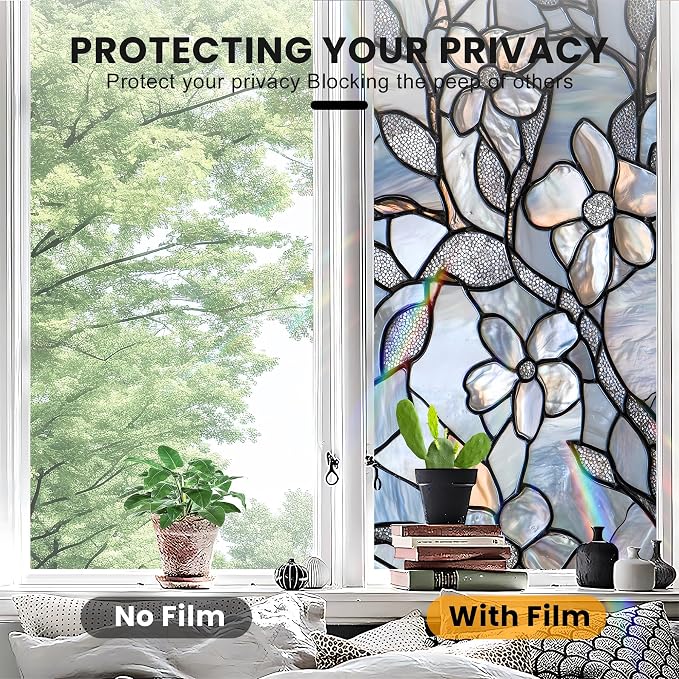 Stained Glass Window Privacy Film Static Cling - Image 5