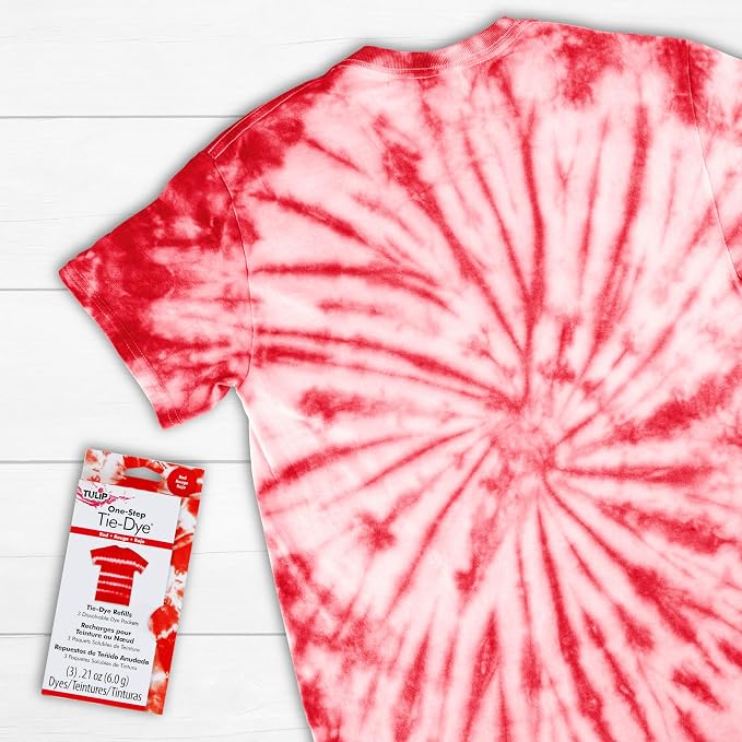 Tulip One-Step Tie-Dye Kit, 3 Fabric Dye Refill Packs - Image 4