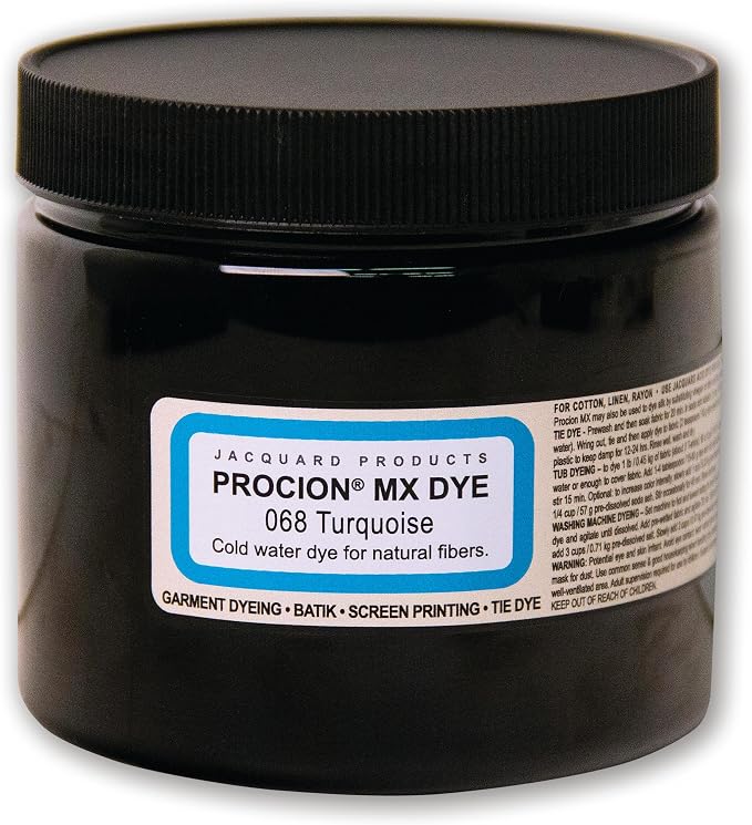 Jacquard Procion Tie Dye Powder Turquoise 8oz Jar by Jacquard