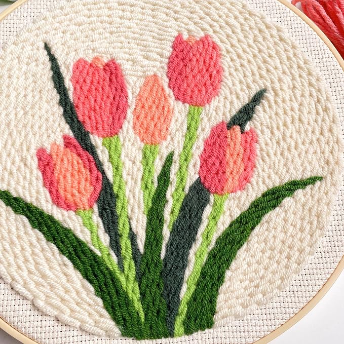 Myfelicity Punch Needle kit, Tulip Embroidery Kit - Image 6