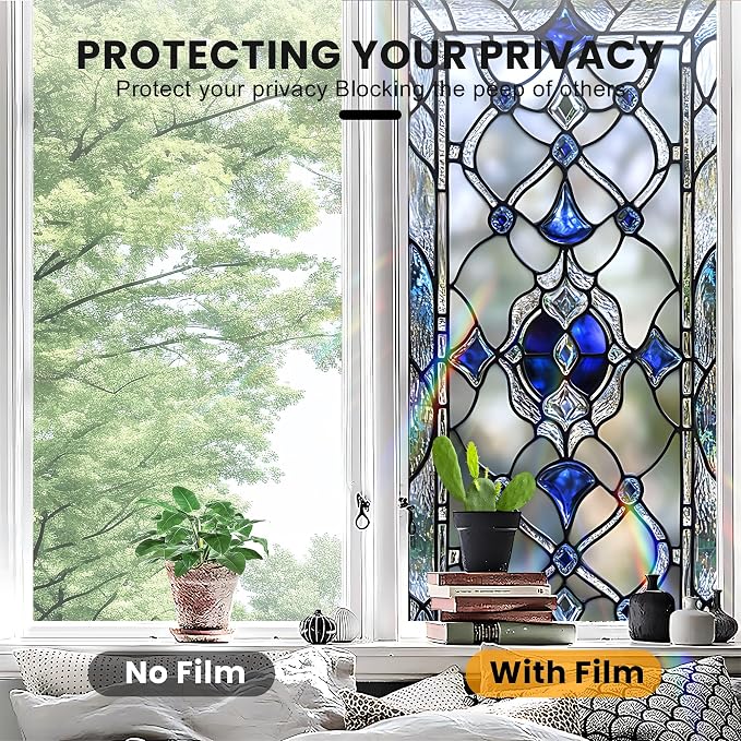 Stained Glass Window Privacy Film Static Cling - Image 5