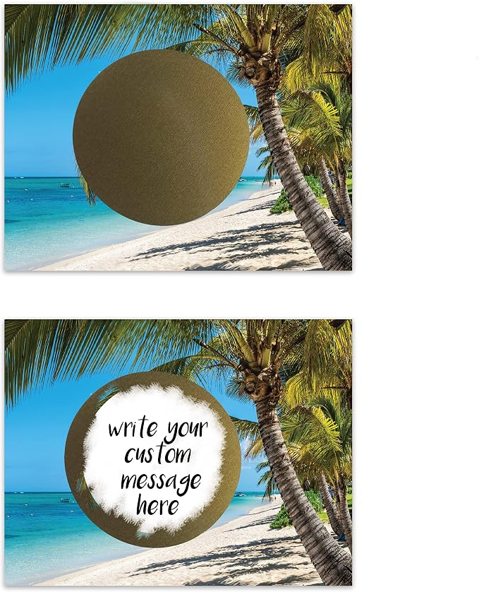 My Scratch Offs 20 Pack Tropical Beach Make Your Own DIY Scratch Off Tickets - Image 2