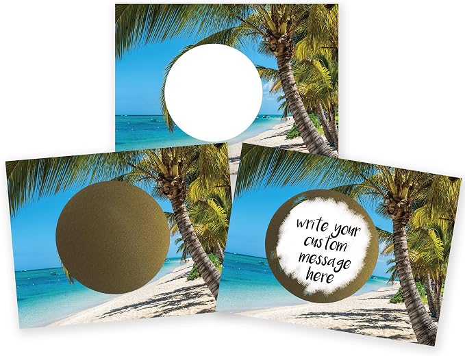 My Scratch Offs 20 Pack Tropical Beach Make Your Own DIY Scratch Off Tickets by MyScratchOffs