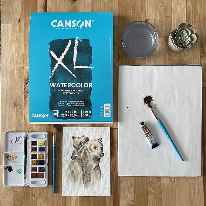 Canson XL Series Watercolor Textured Paper Pad - Image 6
