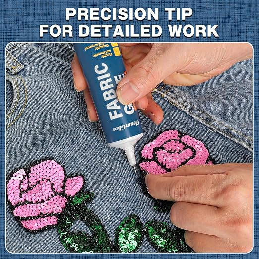 Fabric Glue, Permanent Extra Strong Clear Washable Fabric Adhesive - Image 4