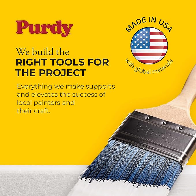 Purdy 2-1/2" Angle Sash Firm, Nylon/Polyester Bristle, Paint Brush, Hardwood - Image 2