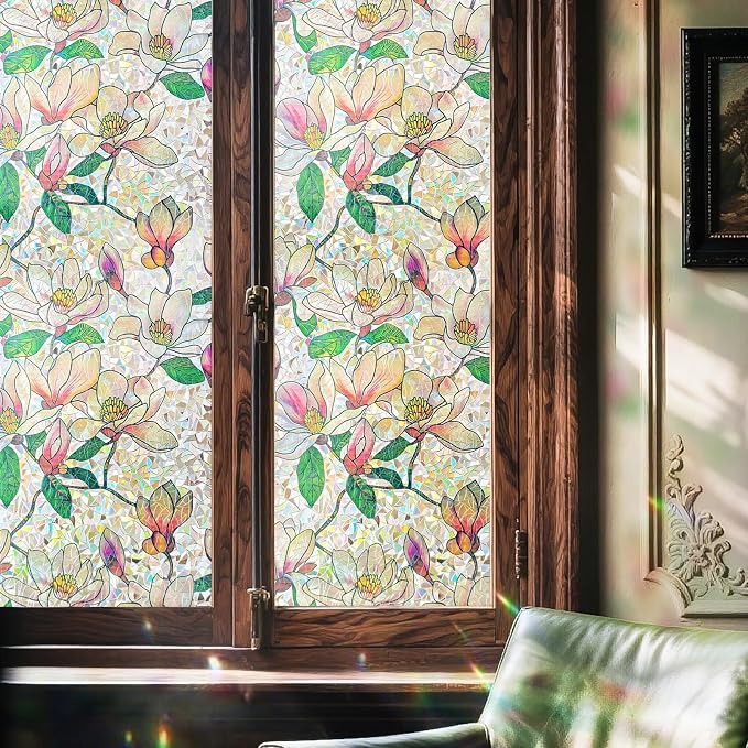 ADD.HERES Window Privacy Film, Stained Glass Decorative Static Cling, Removable by ADDHERES