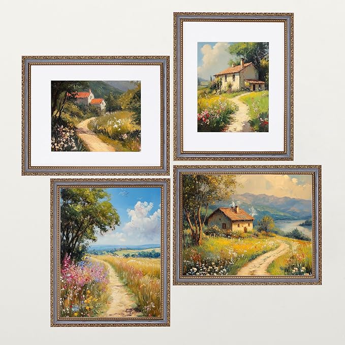 eletecpro 11x14 Vintage Picture Frame, Glass Cover, Horizontal or Vertical - Image 7