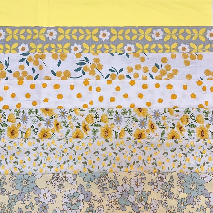Cotton Fabric DIY Making Supplies Quilting Patchwork Fabric Fat Quarter Bundles by Antetek