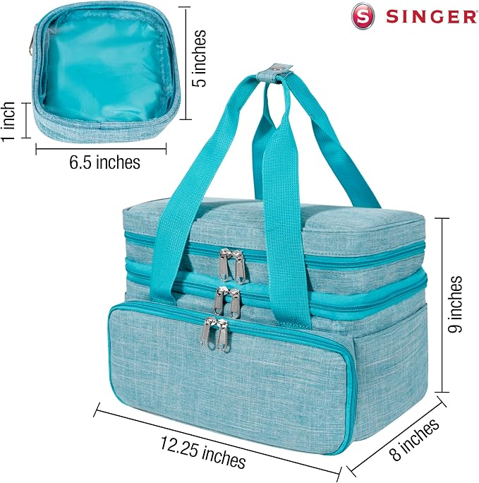SINGER Sewing Accessories Organizer – Double Layer Portable Sewing Storage Bag - Image 6
