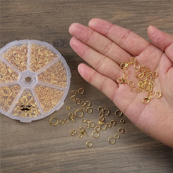 Mr. Pen- Open Jump Rings Set, 6 Assorted Sizes, Jewelry Making Findings - Image 7