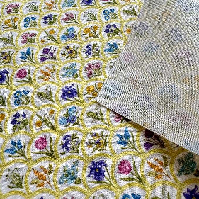 Spring Garden Floral Cotton Fabric Bundle – 60 Pre-Cut Squares, 100% Cotton 140 - Image 8