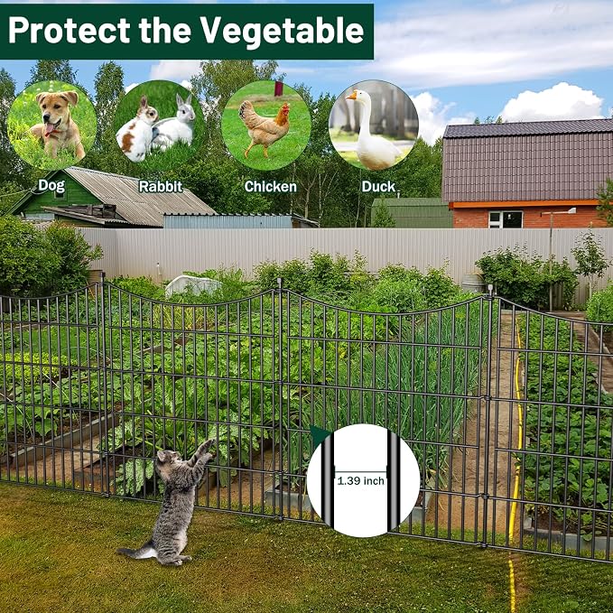 10 Panels Decorative Garden Fence - Image 4