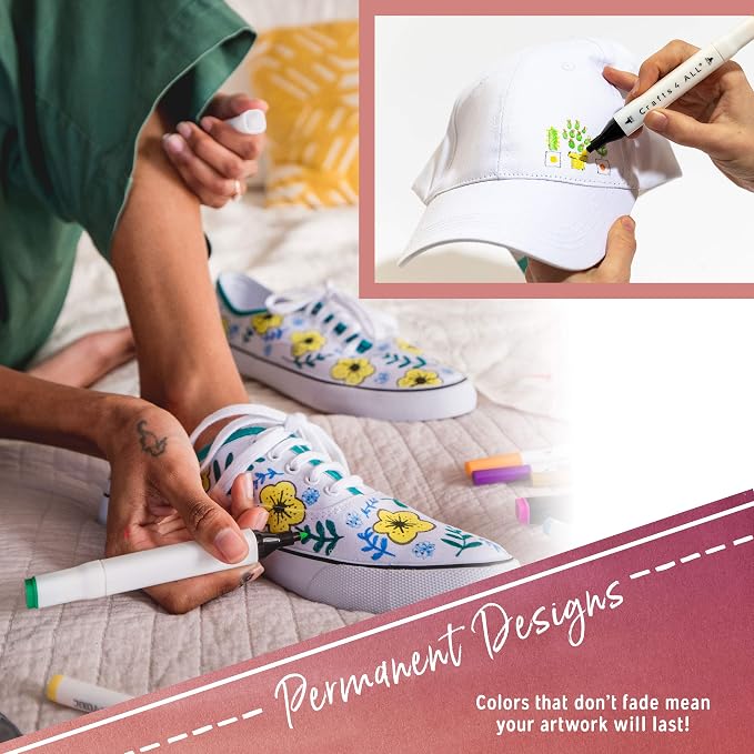 Crafts 4 All Fabric Markers for Clothes - Image 3