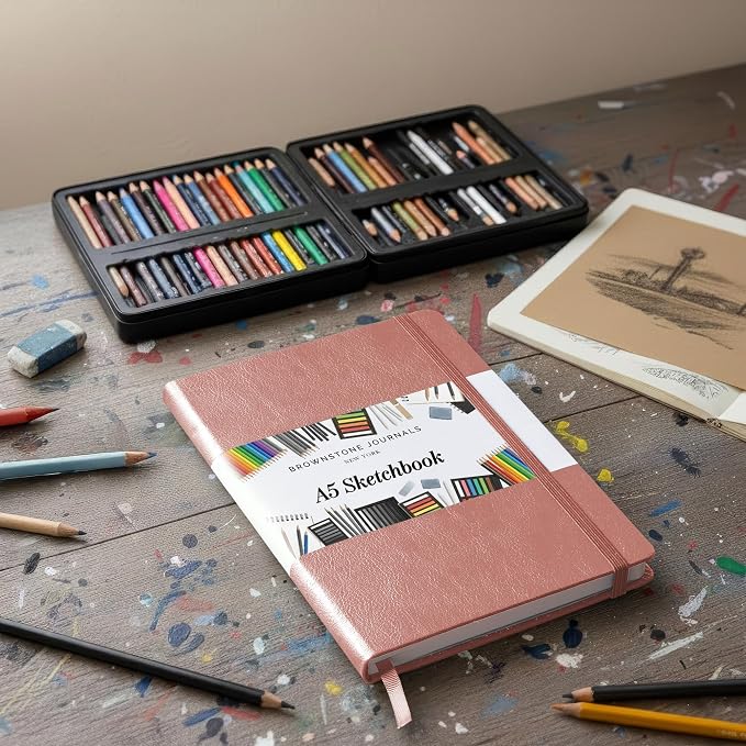 BROWNSTONE JOURNALS A5 Sketch Book Hardcover - Image 7