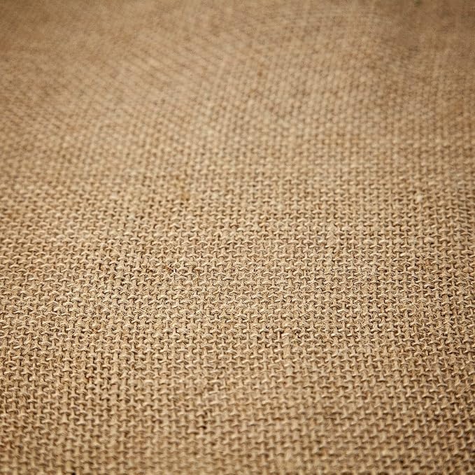 18" x 10yd NO-FRAY Burlap Roll ~ 3-5 Table Runners ~ (Actual Width: 17.5" Wide) ~ Natural Long Fabric with Finished Edges. Perfect for Weddings, Placemat, Crafts. Decorate Without The Mess!