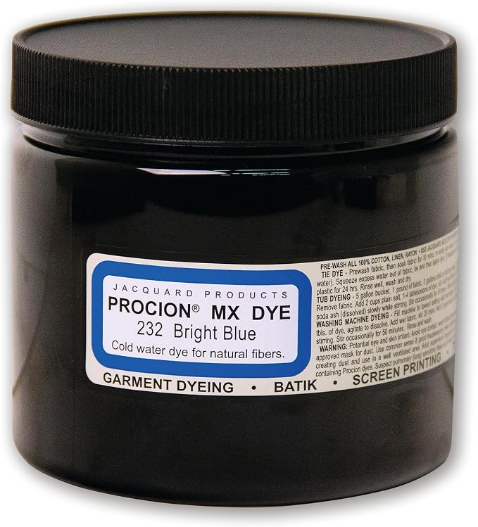Jacquard Procion Tie Dye Powder Bright Blue 8oz Jar by Jacquard