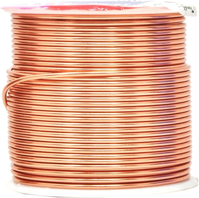 Mandala Crafts 16 Gauge Anodized Aluminum Craft Wire for Jewelry Making – 390 FT Colored Flexible Silver Copper Purple Pink Brown Ice Blue Wire - Bendable for Bonsai Armature Crafting Sculpting