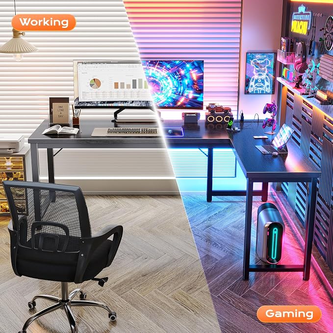 Huuger 63 Inch L Shaped Desk - Image 6