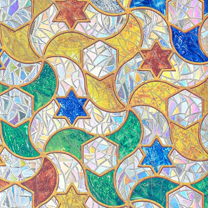 ADD.HERES Window Privacy Film, Stained Glass Decorative Static Cling, Removable - Image 2