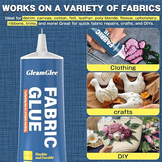 Fabric Glue Permanent, 100ml Extra Strong Fabric Adhesive, Washable Clear - Image 6