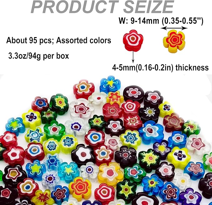 EDFLIFE FlaEDFLIFE Flat Glass Millefiori - Image 2