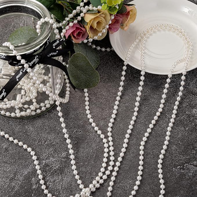6mm Crafts Faux Pearl Beads Garland Pearl Bead Roll Strand of Pearls to - Image 7