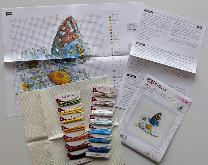 RIOLIS - Fragile Beauty 2220, Floral Cross Stitch Kits 6"x 6", Cross Stitch Kits - Image 6