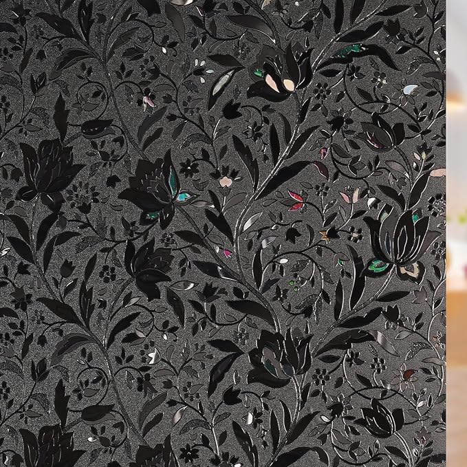 rabbitgoo Total Blackout Window Film, 35.4" x 118.1" | Sun Blocking Light by rabbitgoo