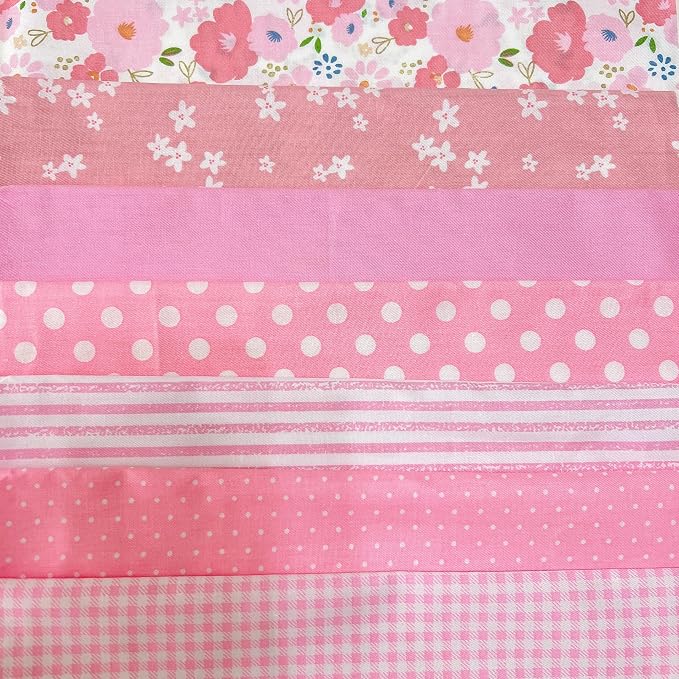 Cotton Fabric DIY Making Supplies Quilting Patchwork Fabric Fat Quarter Bundles by Antetek
