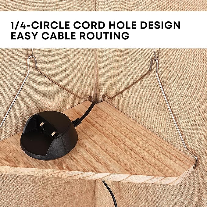 Fabric Wall Cubicle Corner Shelf - Image 4