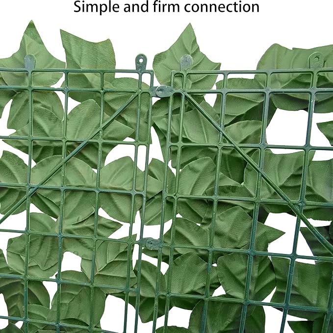 Artificial Fence Privacy Screen: 5FT x 20FT UV-Anti Faux Greenery Backdrop Ivy - Image 3