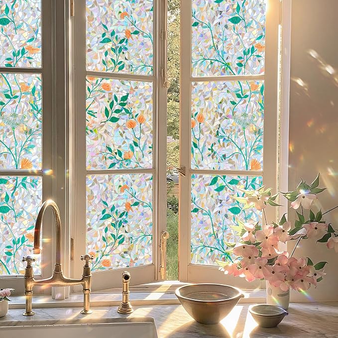 ADD.HERES Window Privacy Film, Stained Glass Decorative Static Cling, Removable - Image 3