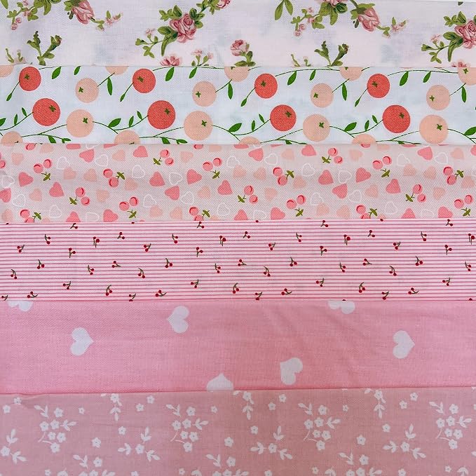 Cotton Fabric DIY Making Supplies Quilting Patchwork Fabric Fat Quarter Bundles by Antetek