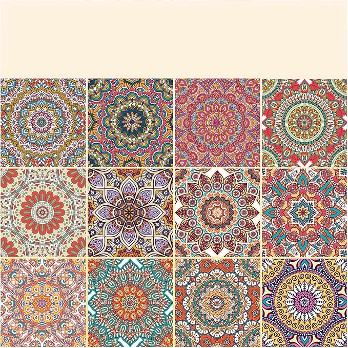 24 Sheets 12 Designs Scrapbook Paper Pad,6"×6” Single-Sided Decopodge Craft Cardstock Paper,Scrapbooking DIY Decorative Background Cardmaking Supplies.Datura