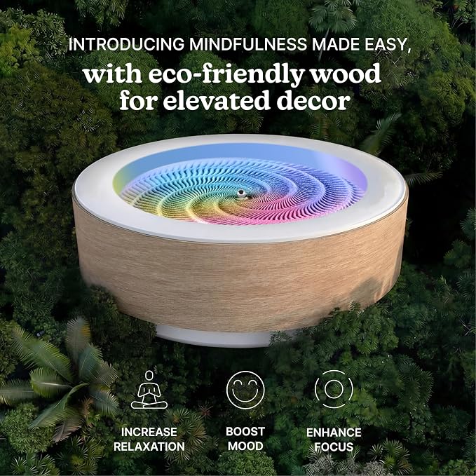 Homedics Drift 10” Wood Sand Table – App Controlled Moving Sand Art - Image 2