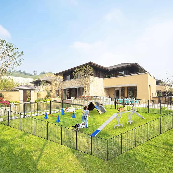 Dog Playpen 32 inch 30 Panels Indoor Outdoor Dog Pen - Image 2