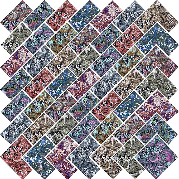 4" 200pcs Cotton Fabric Squares by newamishquilt