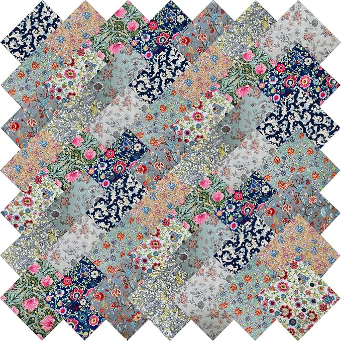 12"x12" 50pcs Cotton Fabric Squares by newamishquilt