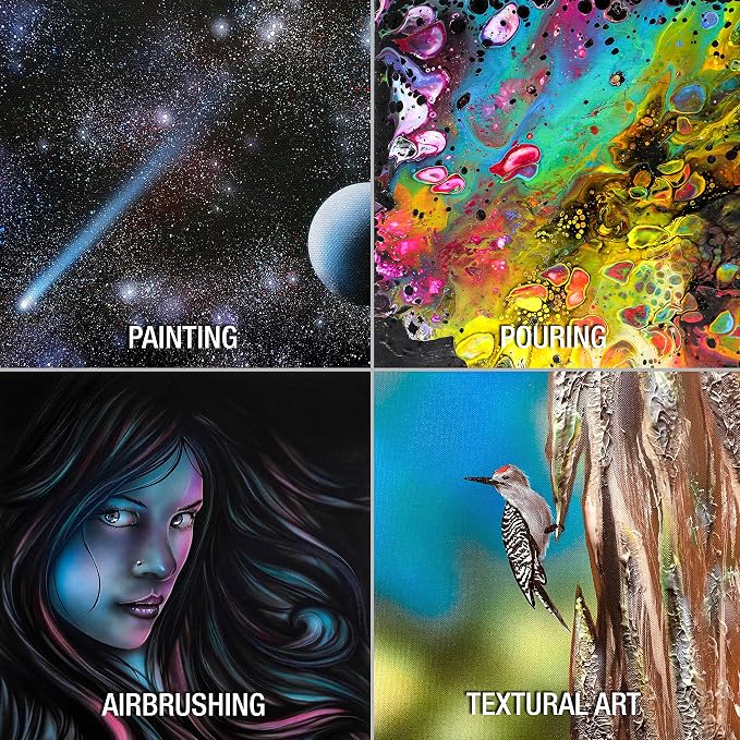 U.S. Art Supply 10 X 10 Inch Black Art Canvas Board Panels 6 Pack - Image 7