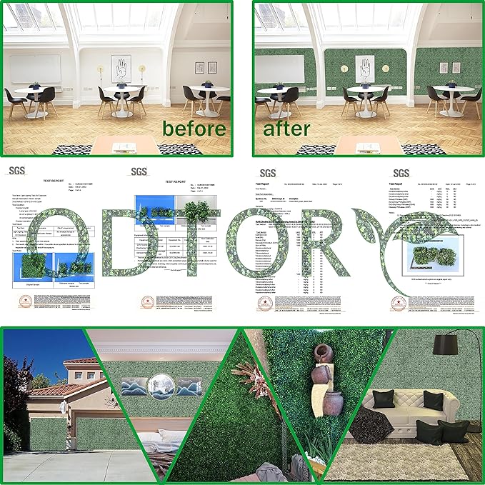 Artificial Boxwood Roll: 60 X 120 in UV-Anti Faux Ivy Boxwood Hedge Leaf Grass - Image 7