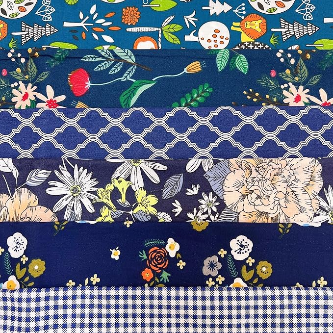 Cotton Fabric DIY Making Supplies Quilting Patchwork Fabric Fat Quarter Bundles by Antetek