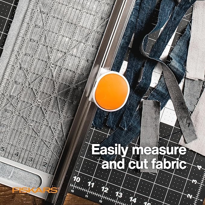 Fiskars Rotary Cutter and Ruler, Quilting Ruler, Rotary Cutter - Image 2