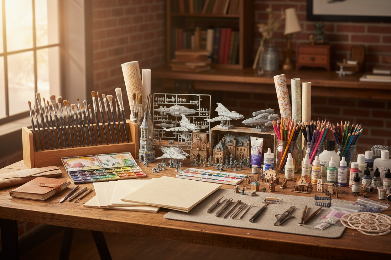 From model kits to art supplies, everything is well-curated and inspires me to try new hobbies.